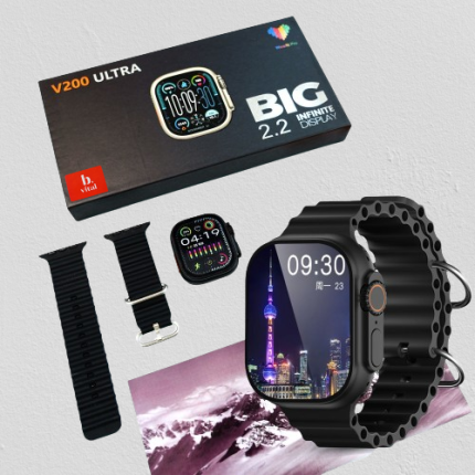 V200 Ultra Smart Watch Big 2.2 Infinite Display